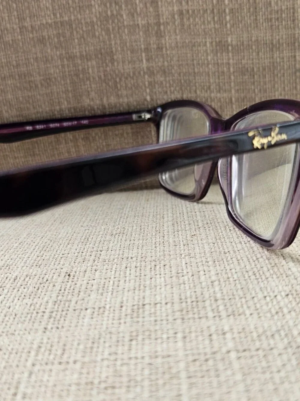 Ray-Ban Eyeglasses Frame Dark Brown/Purple Tone Eyewear RB5241 5074 Glasses